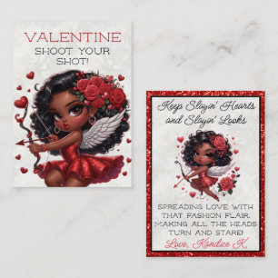 Afrikansk Cupid Valentindag i Glamorös, Amerikansk Anteckningskort