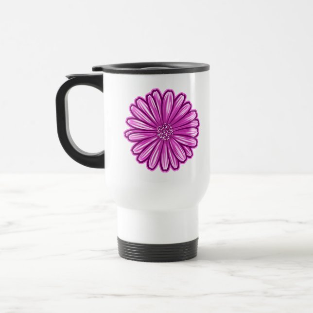 Afrikansk Daisy blomma, realistisk illustration Resemugg (Vänster)