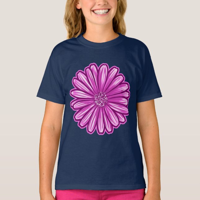 Afrikansk Daisy blomma, realistisk illustration T Shirt (Framsida)
