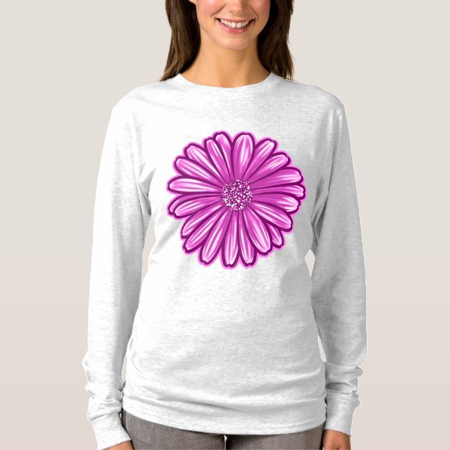 Afrikansk Daisy blomma, realistisk illustration T Shirt (Framsida)