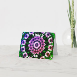Afrikansk Daisy Flowers Kaleidoscope - tackkort