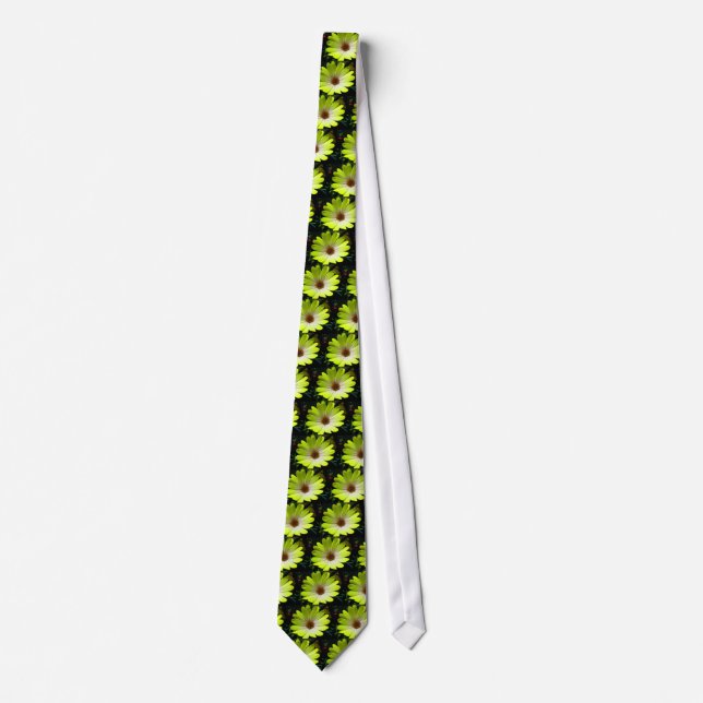 Afrikansk Daisy Fluorescent Gult Tie Slips (Framsida)