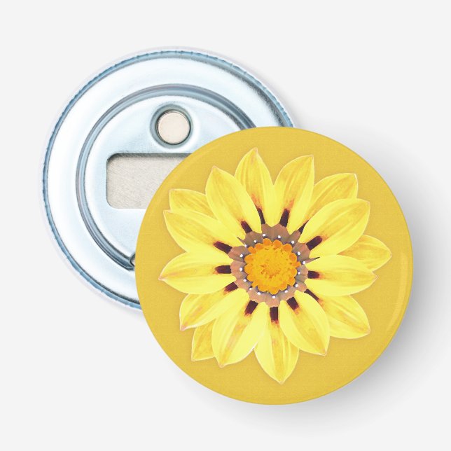 Afrikansk Daisy/Gazania - Mustard Guld Flasköppnare (Framsidan)