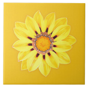 Afrikansk Daisy / Gazania - Mustard Guld Kakelplatta