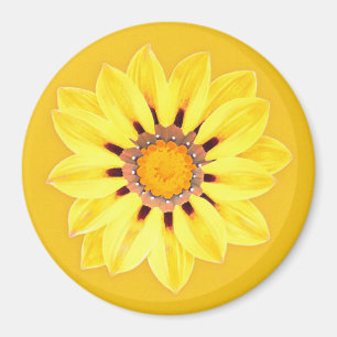 Afrikansk Daisy/Gazania - Mustard Guld Magnet