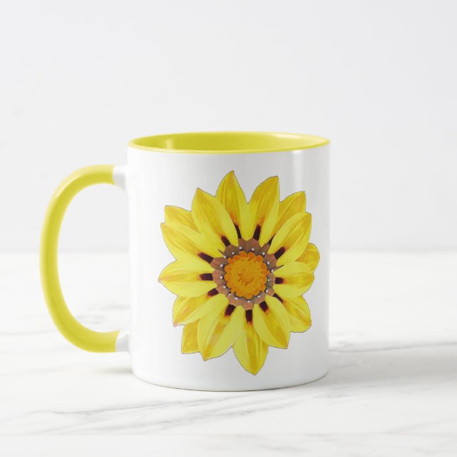 Afrikansk Daisy/Gazania Mustard-Gult Mugg (Vänster)