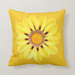 Afrikansk daisy/Gazania - senapsgultt guld Kudde