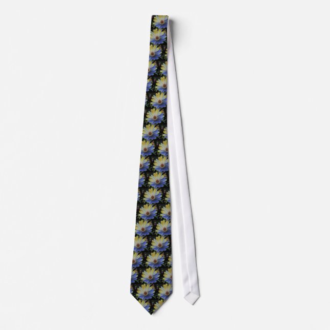 Afrikansk Daisy Lapis och Guld Tie Slips (Framsida)