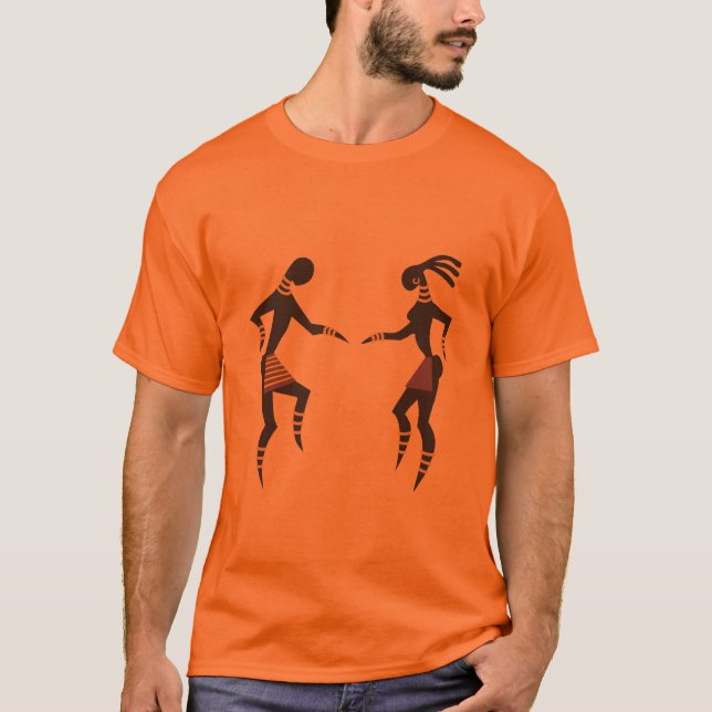 afrikansk dans tee shirt (Framsida)