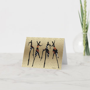 Afrikansk dansgrupp • Afrocentrisk Heritage-kort Kort