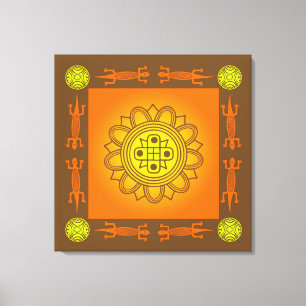 Afrikansk design canvastryck