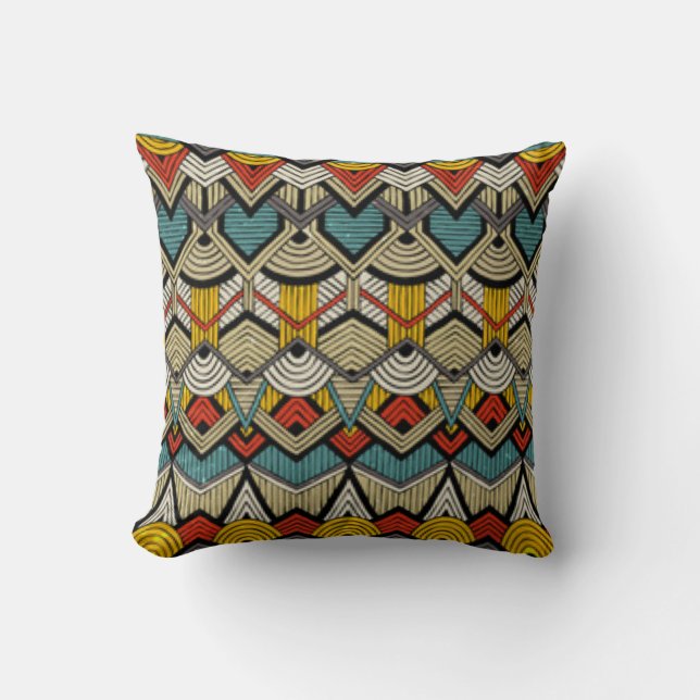 Afrikansk design för afrikamönstertryck kudde (Framsida)