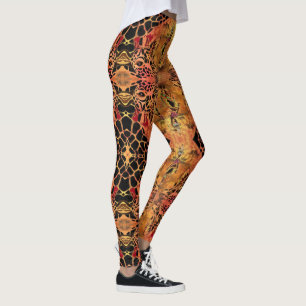 Afrikansk design Giraffe Leggings