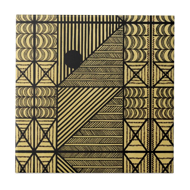 Afrikansk design nr 12 vid Stylnic Kakelplatta (Framsidan)