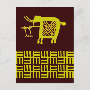 Afrikansk design nr 7 vid Stylnic Vykort