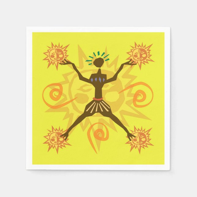 Afrikansk design pappersservett (Framsidan)