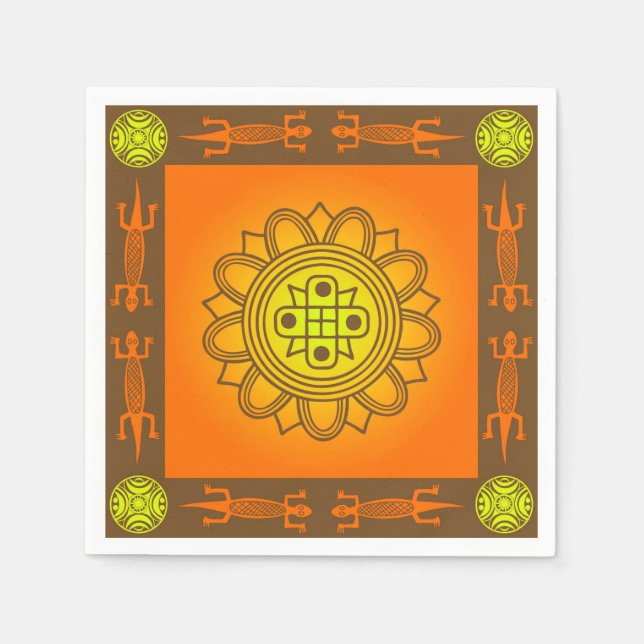 Afrikansk design pappersservett (Framsidan)