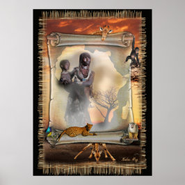 Afrikansk design poster