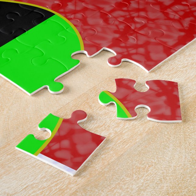 Afrikansk Diaspora Angel Flagga Red White-Personli Pussel (Sidan)