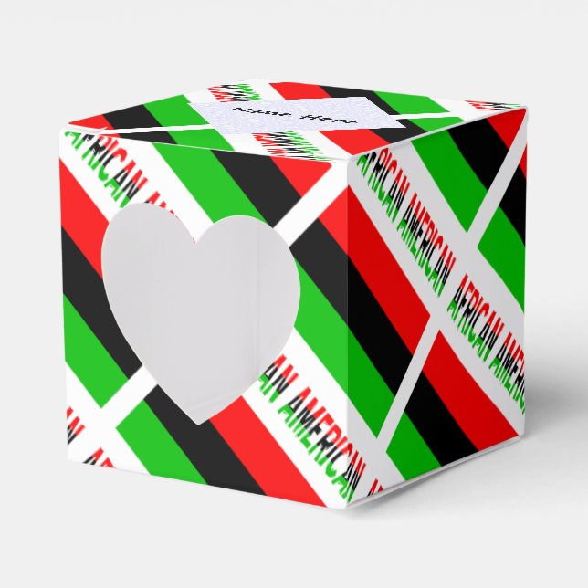 Afrikansk diaspora Flagga Black Personalizati Presentaskar (Framsidan Sidan)