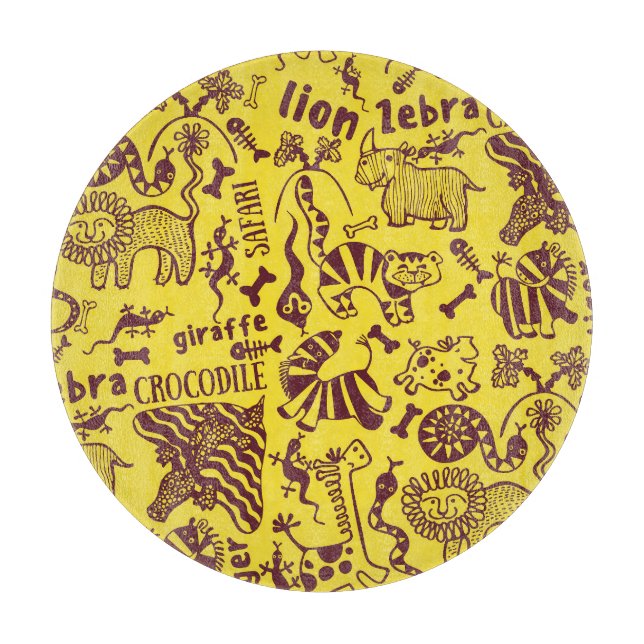 Afrikansk djurart: Kulturellt sjölöst Mönster. (Framsidan)