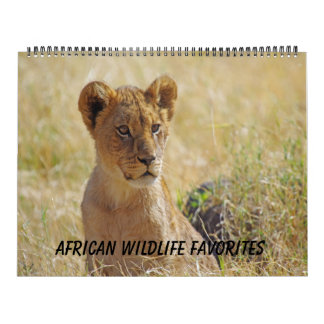 AFRIKANSK DJURLIVFAVORITKALENDER KALENDER