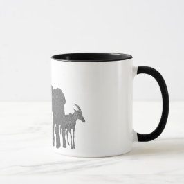 Afrikansk djurlivmugg mugg