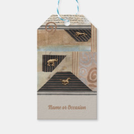 Afrikansk djursamling presentetikett