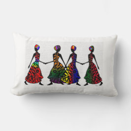 Afrikansk doans i systerskap lumbarkudde