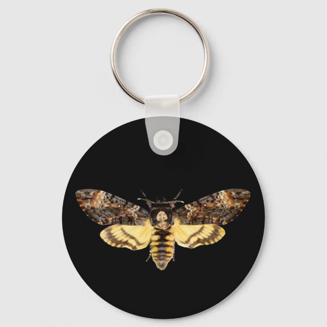 Afrikansk dödskalle mth butterfly insekt Acheronti Nyckelring (Framsida)