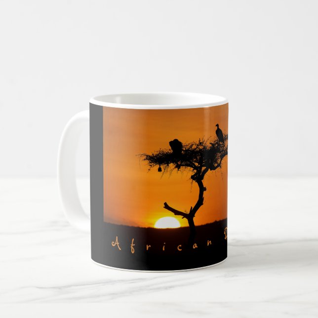 Afrikansk Dream-romantisk bild med text Kaffemugg (Framsida vänster)