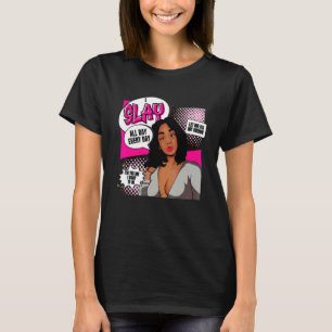 Afrikansk Drottning För Kvinnor Utbildad Svart F T Shirt