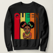 Afrikansk drottning Girl Women's sweatshirt
