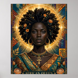Afrikansk drottning Halo-affisch Poster