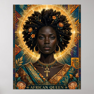 Afrikansk drottning Halo-affisch Poster