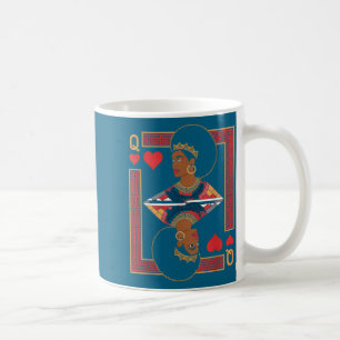 Afrikansk drottning kort melanin svart stolthet bl kaffemugg