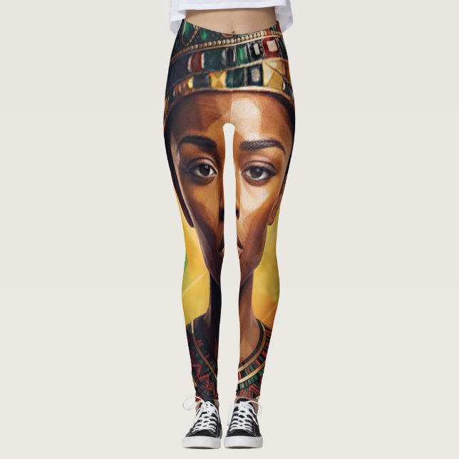 Afrikansk Drottning Leggings (Framsida)
