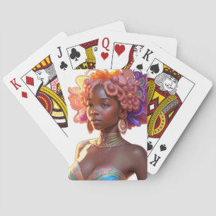 Afrikansk drottnings uppspelningskort casinokort