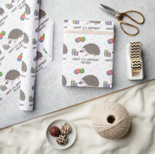 Afrikansk dvärgpiggsvin - Glad födelsedag Presentpapper