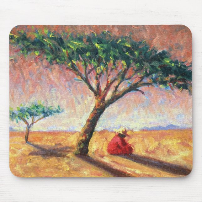 Afrikansk eftermiddag 2003 musmatta (Framsidan)