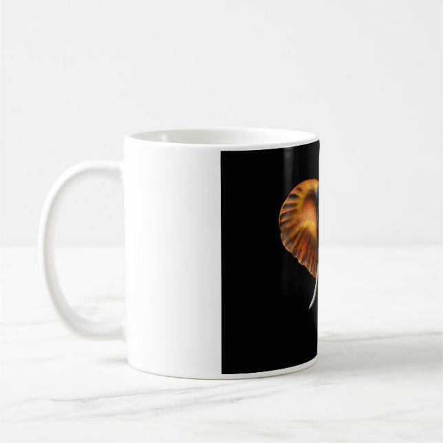 afrikansk elefant huvud  kaffemugg (Vänster)