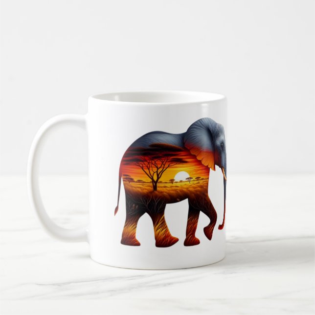 Afrikansk Elefant Kaffemugg (Vänster)