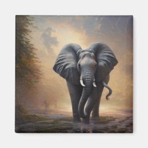 Afrikansk elefant-Kung- Magnet