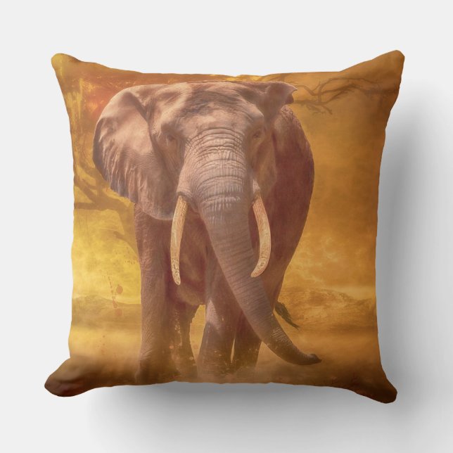 Afrikansk elefant "Nobility" Kudde (Framsida)