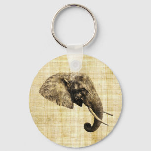 Afrikansk elefant nyckelring