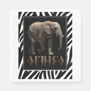 AFRIKANSK ELEFANT PAPPERSSERVETT
