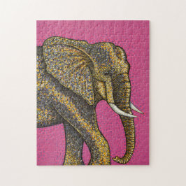 Afrikansk elefant pussel