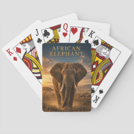 Afrikansk Elefant Savann DJUR Poker Casinokort