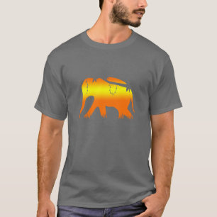 Afrikansk elefant som går på gryning t shirt