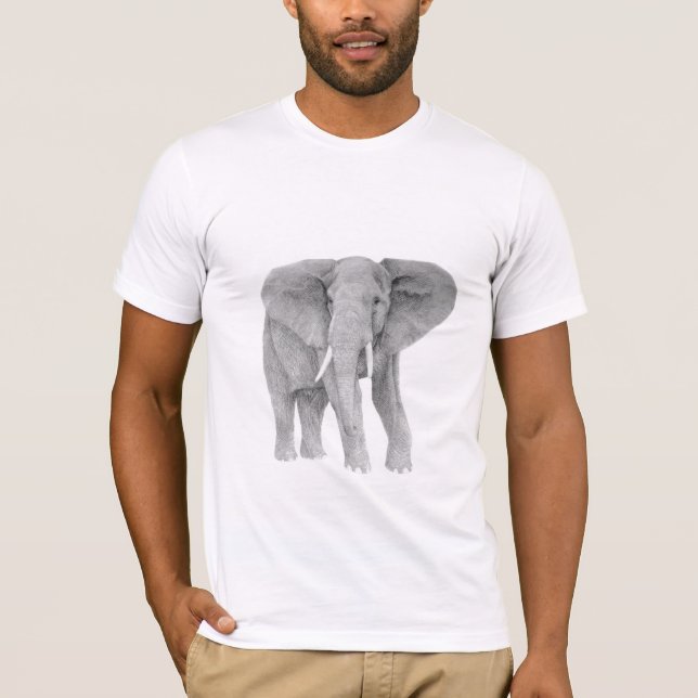 Afrikansk elefant t shirt (Framsida)